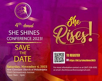 She Shines Conference Registration Flyer
